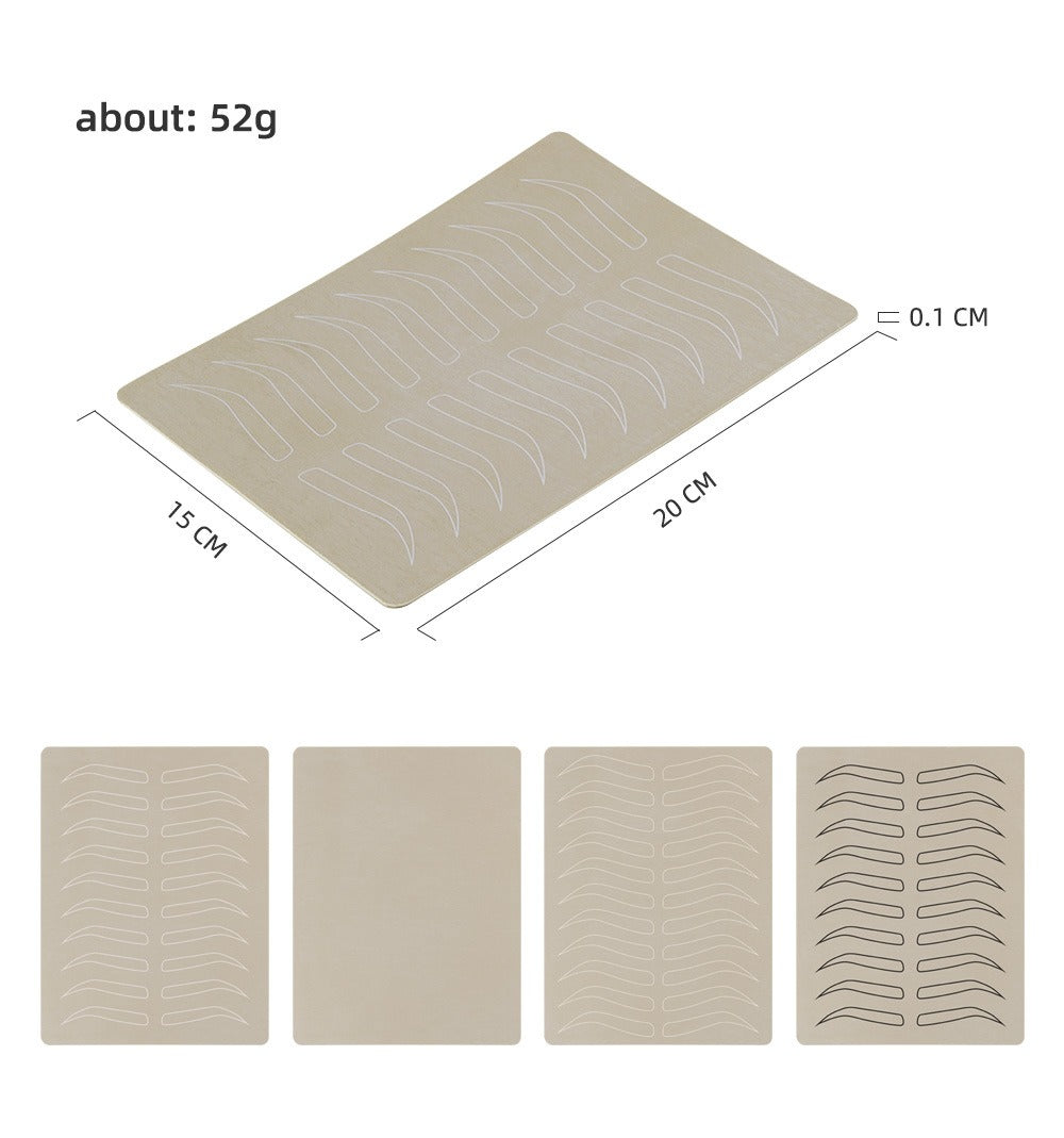 PMU Practice Skin (No Pigment Required) – For Eyebrow Tattoo Training