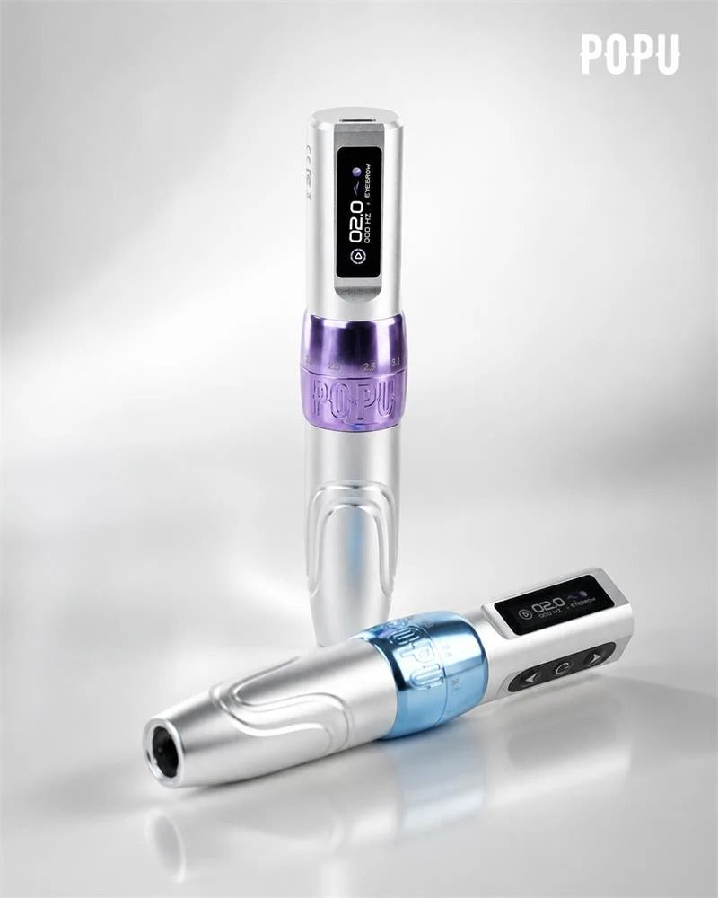POPU MINI DIVA Pro Adjustable Stroke Wireless PMU Machine | 2.0–3.5mm Stroke Length Permanent Makeup Machine - Free Shipping