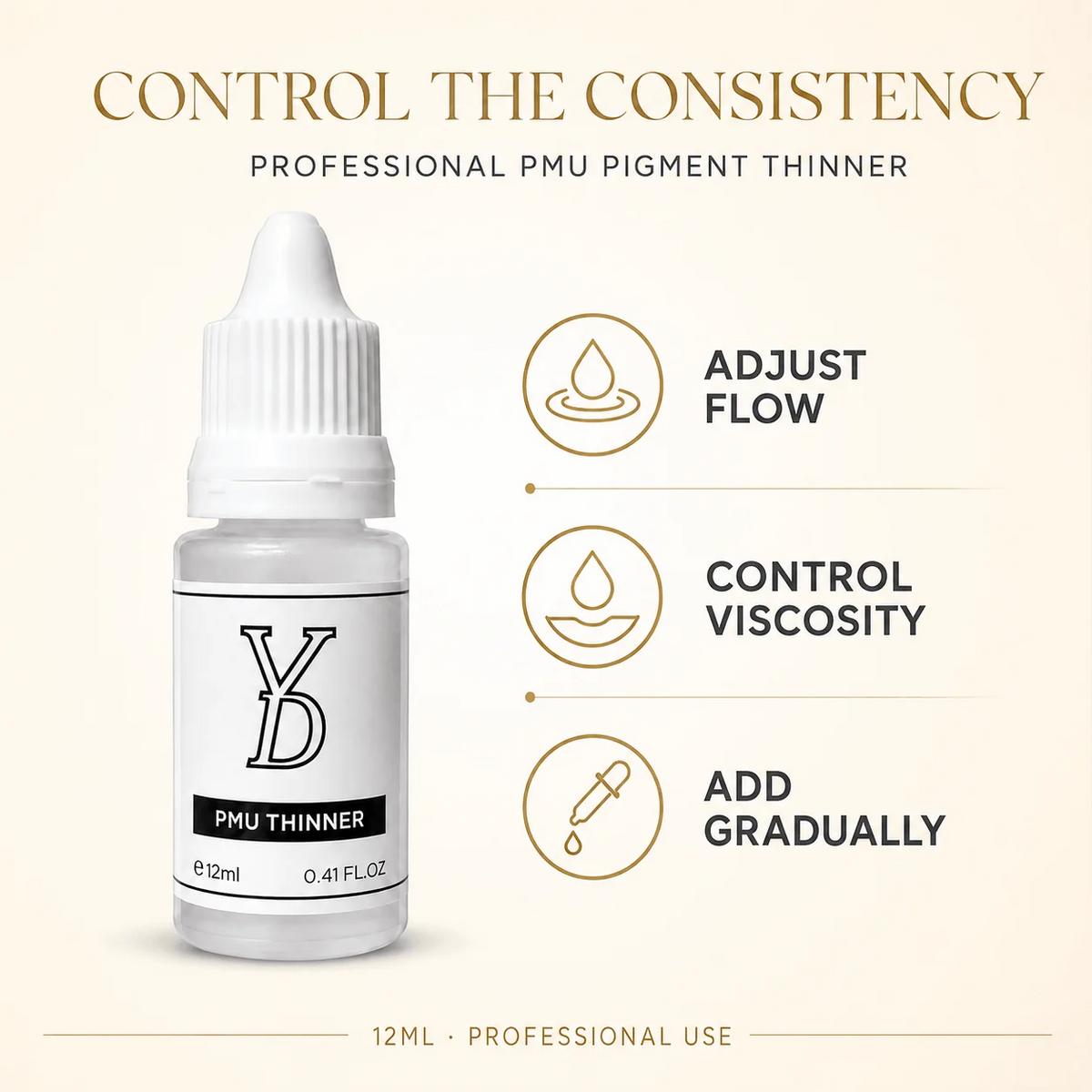 YD INOCREAM Inorganic Brow Pigment – 7 Mineral Cream Shades for Brows & Correction