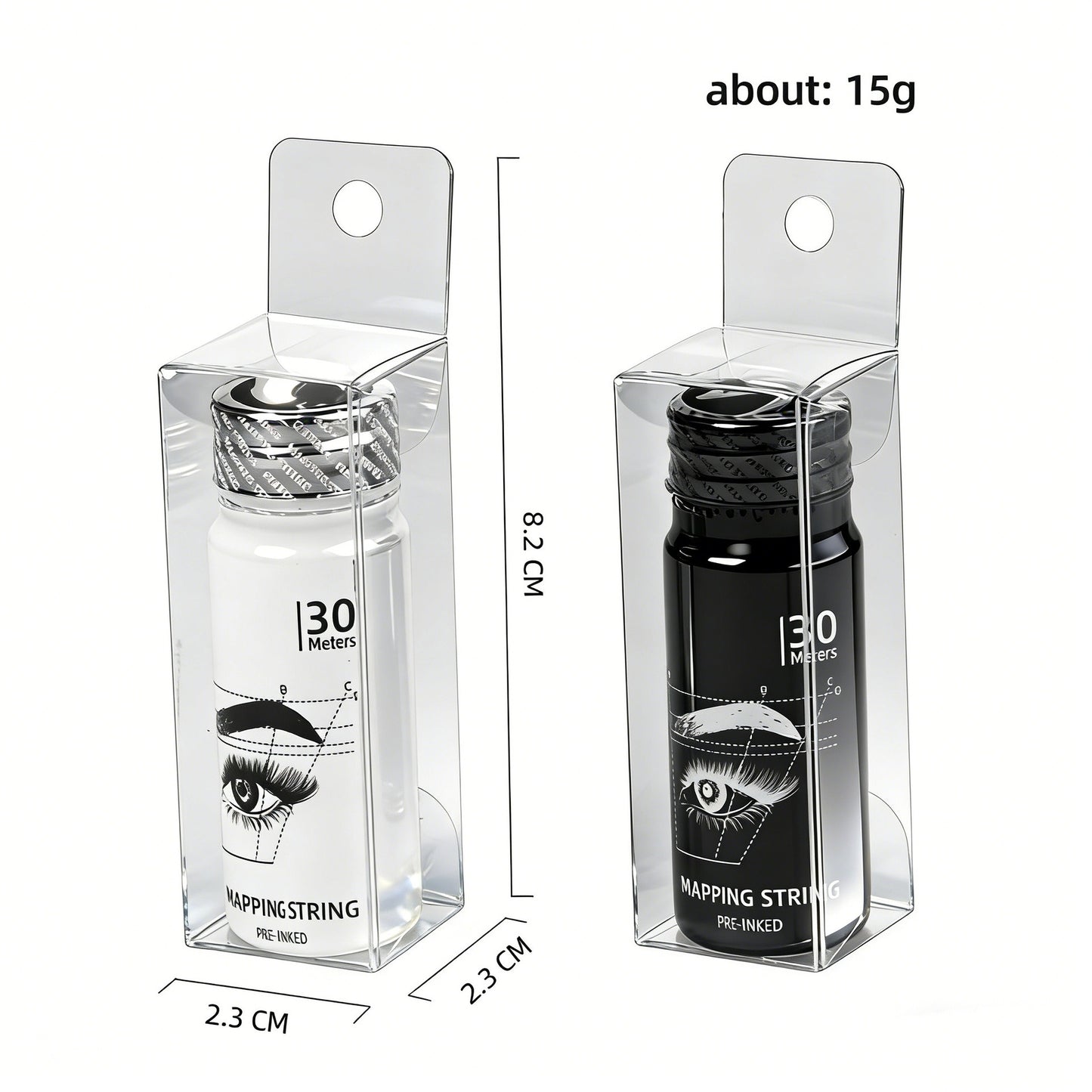 Pre-Inked Eyebrow Mapping String