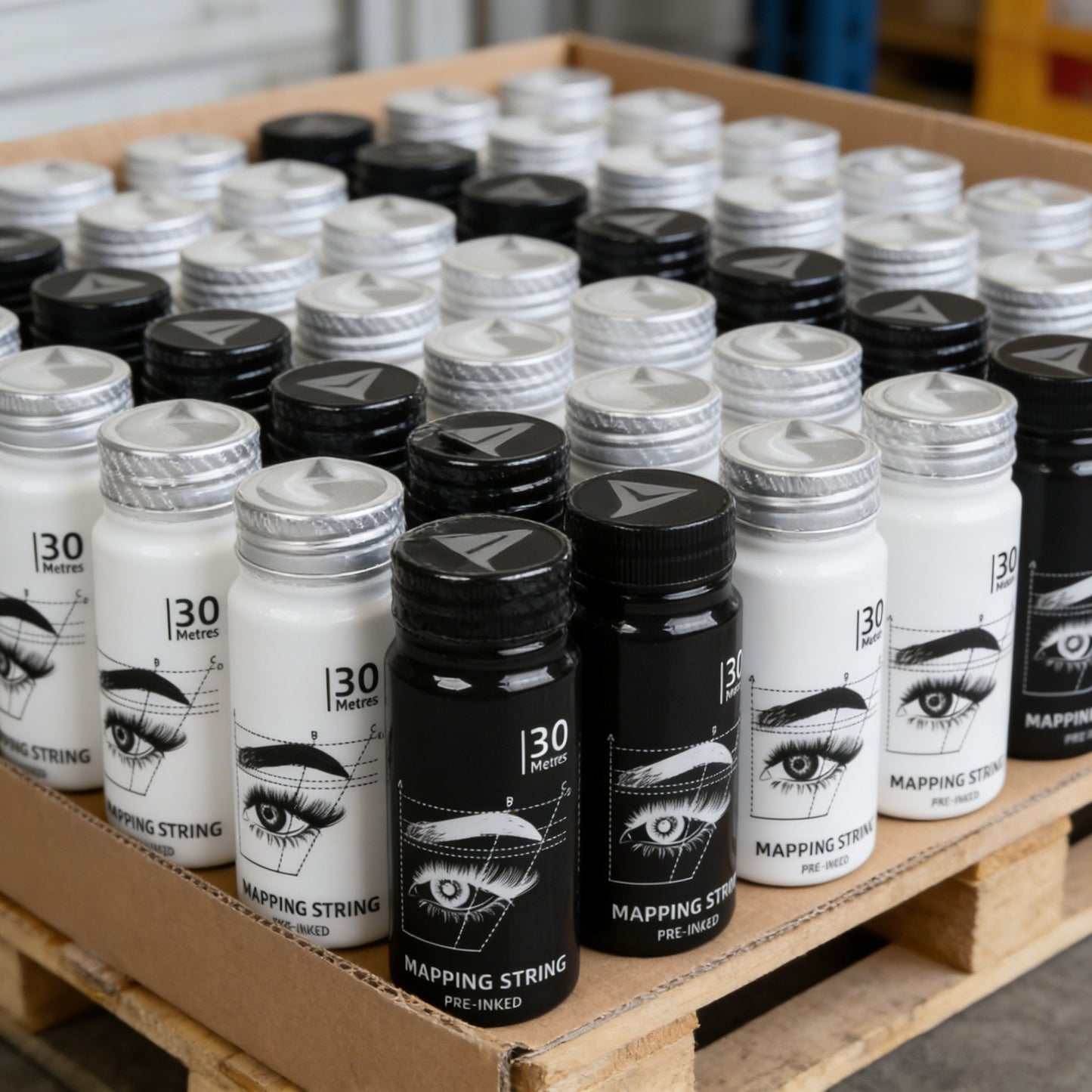 Pre-Inked Eyebrow Mapping String