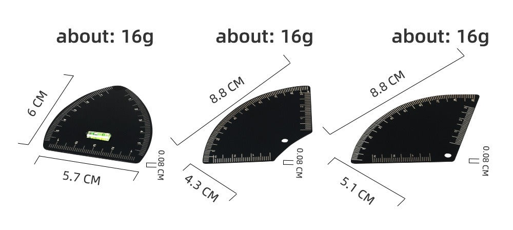 Premium Metal Brow Mapping Ruler — Precision Tool for Professional Brow Design
