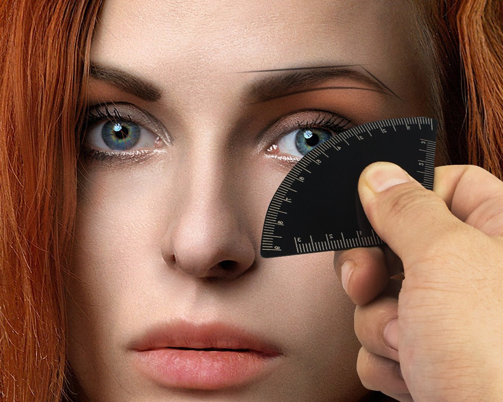 Premium Metal Brow Mapping Ruler — Precision Tool for Professional Brow Design