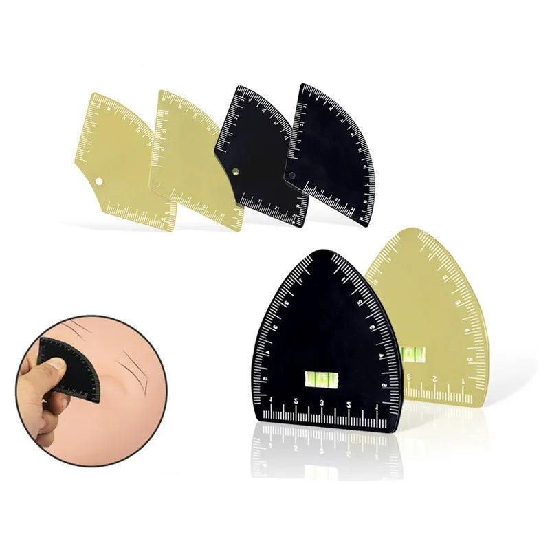 Premium Metal Brow Mapping Ruler — Precision Tool for Professional Brow Design