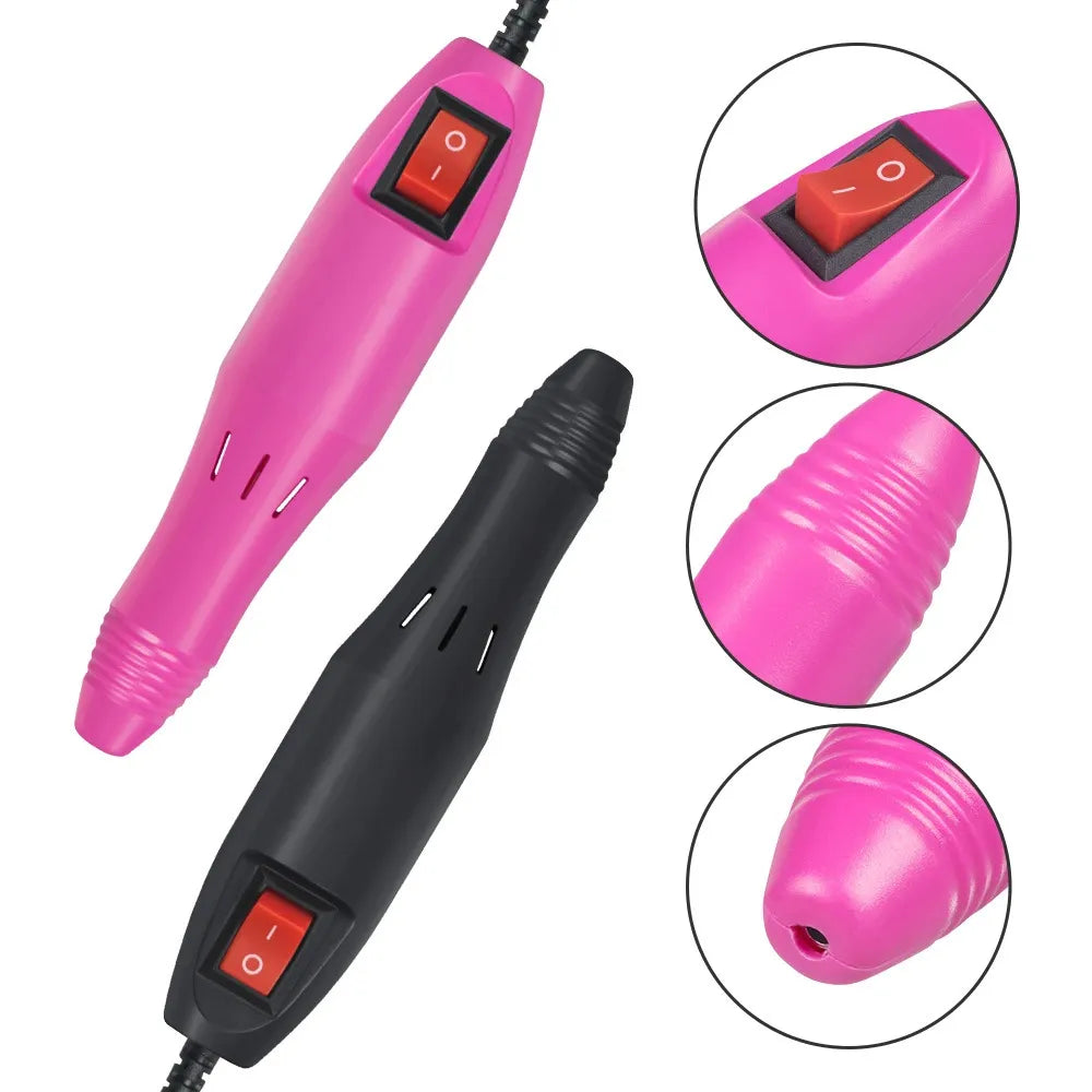 Professional 20,000 RPM Electric Nail Drill Machine Set – Adjustable Speed Manicure & Pedicure Tool