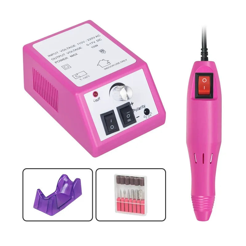 Professional 20,000 RPM Electric Nail Drill Machine Set – Adjustable Speed Manicure & Pedicure Tool