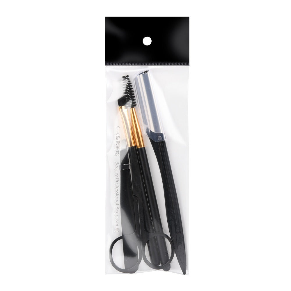Professional 5-in-1 Eyebrow Grooming Kit – Stainless Steel Beauty Tools