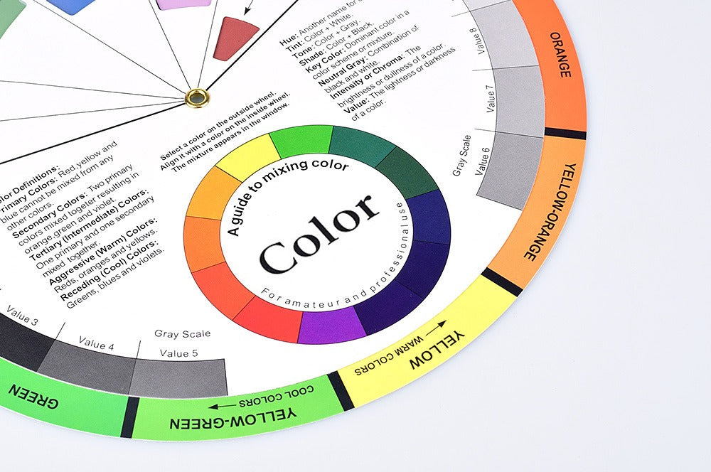 Professional Color Mixing Wheel for PMU, Tattoo & Nail Art – 14cm / 23.5cm