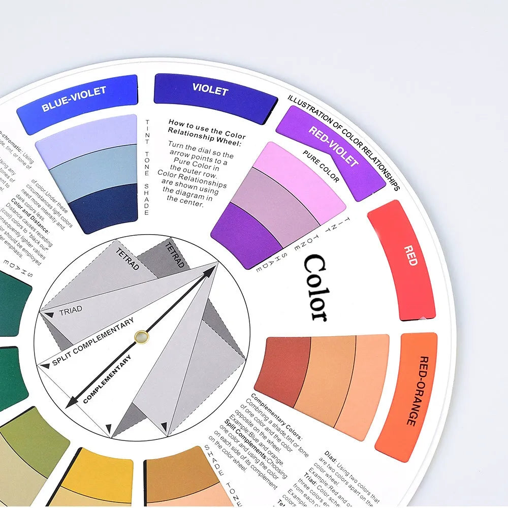 Professional Color Mixing Wheel for PMU, Tattoo & Nail Art – 14cm / 23.5cm