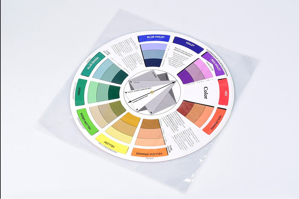 Professional Color Mixing Wheel for PMU, Tattoo & Nail Art – 14cm / 23.5cm