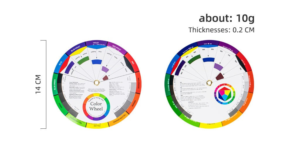 Professional Color Wheel Card – Essential Color Mixing & Matching Guide for PMU and Tattoo Artists