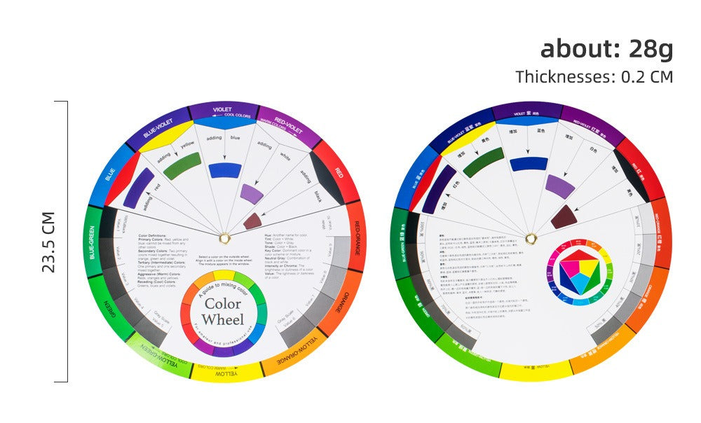 Professional Color Wheel Card – Essential Color Mixing & Matching Guide for PMU and Tattoo Artists