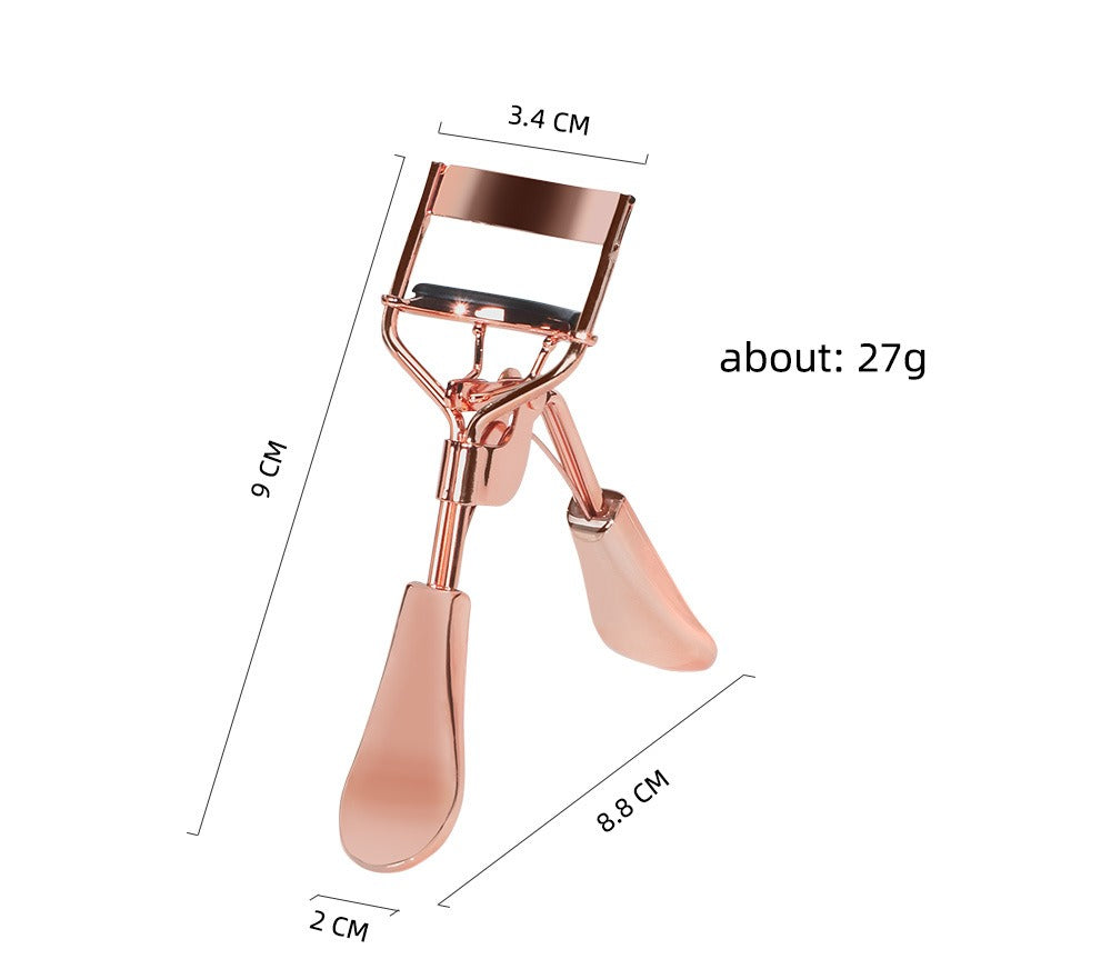 Professional Metal Eyelash Curler with Replaceable Silicone Pad – 4 Color Options