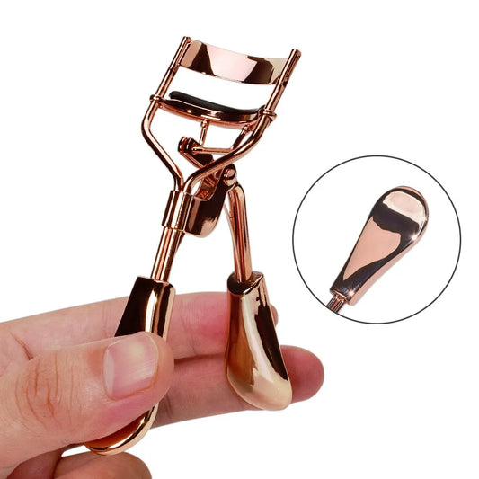 Professional Metal Eyelash Curler with Replaceable Silicone Pad – 4 Color Options