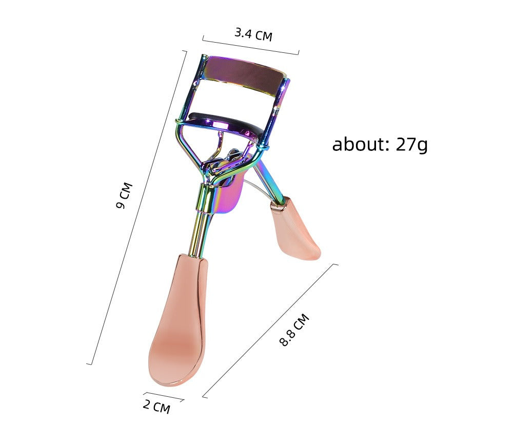 Professional Metal Eyelash Curler with Replaceable Silicone Pad – 4 Color Options