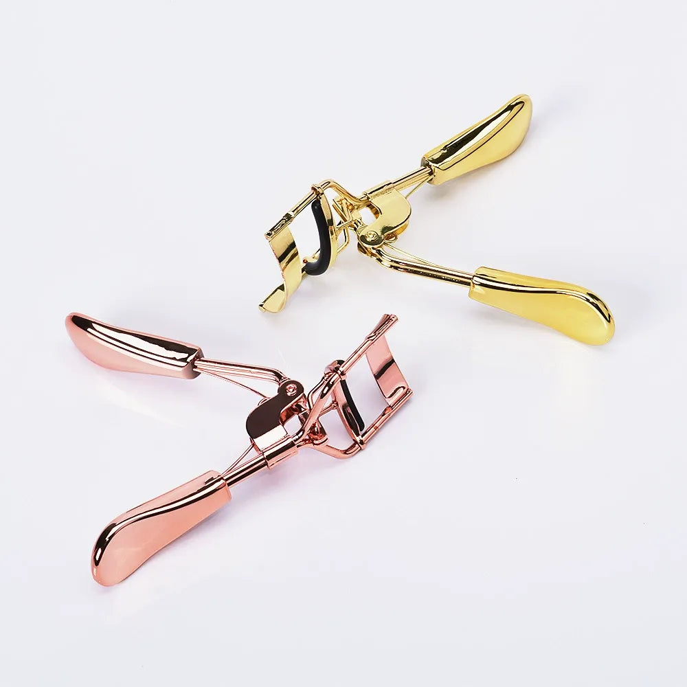 Professional Metal Eyelash Curler with Replaceable Silicone Pad – 4 Color Options