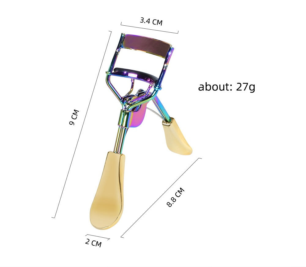Professional Metal Eyelash Curler with Replaceable Silicone Pad – 4 Color Options