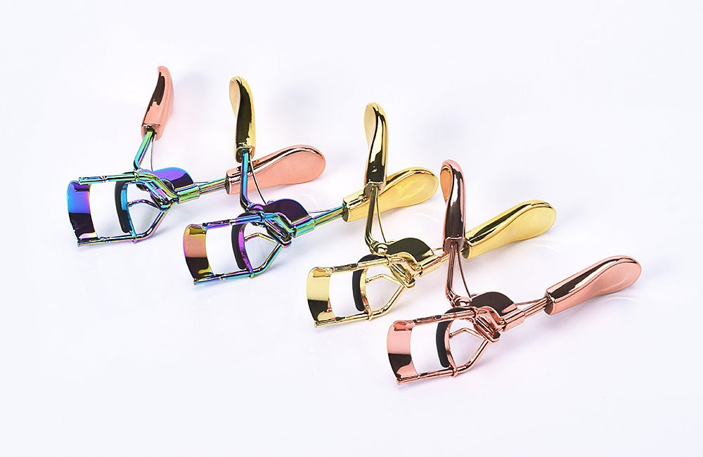 Professional Metal Eyelash Curler with Replaceable Silicone Pad – 4 Color Options