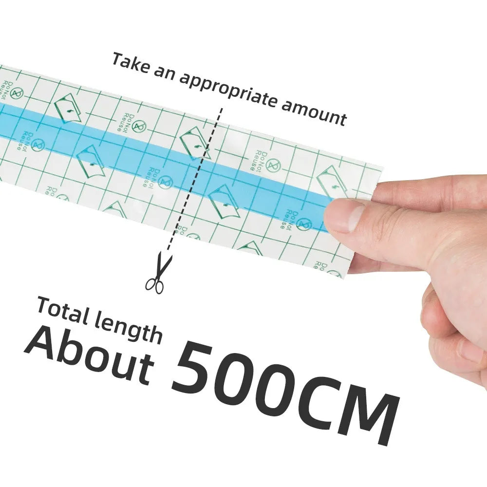 Professional Transparent PU Waterproof Film Roll – 5cm × 500cm for PMU & Beauty Use