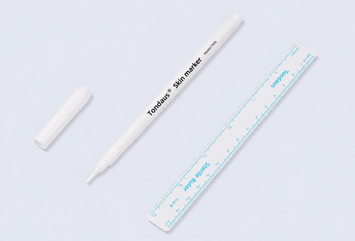 Professional White PMU Skin Marker Pen – 1.0mm Precision Brow Mapping Pen