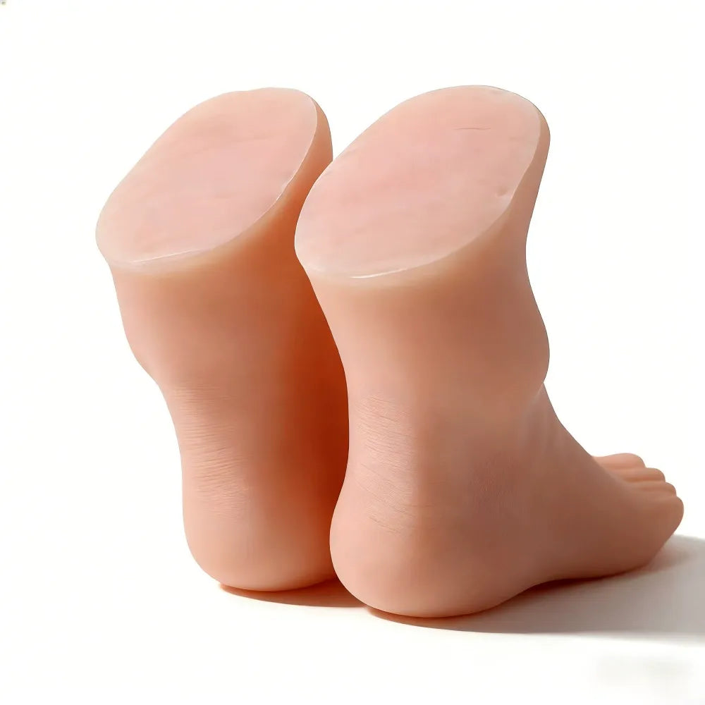 Realistic Female Foot Display Model for Nail Art, Pedicure Training & Jewelry Photography