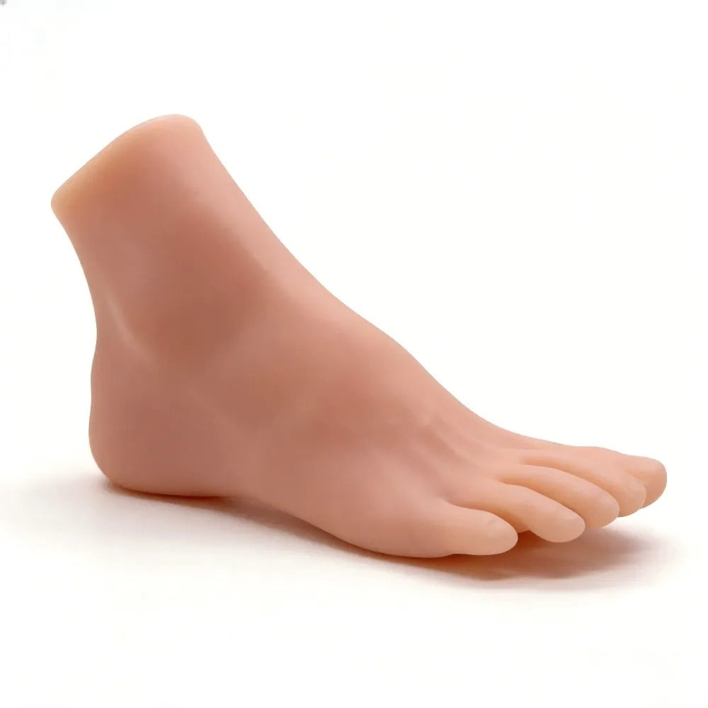 Realistic Female Foot Display Model for Nail Art, Pedicure Training & Jewelry Photography