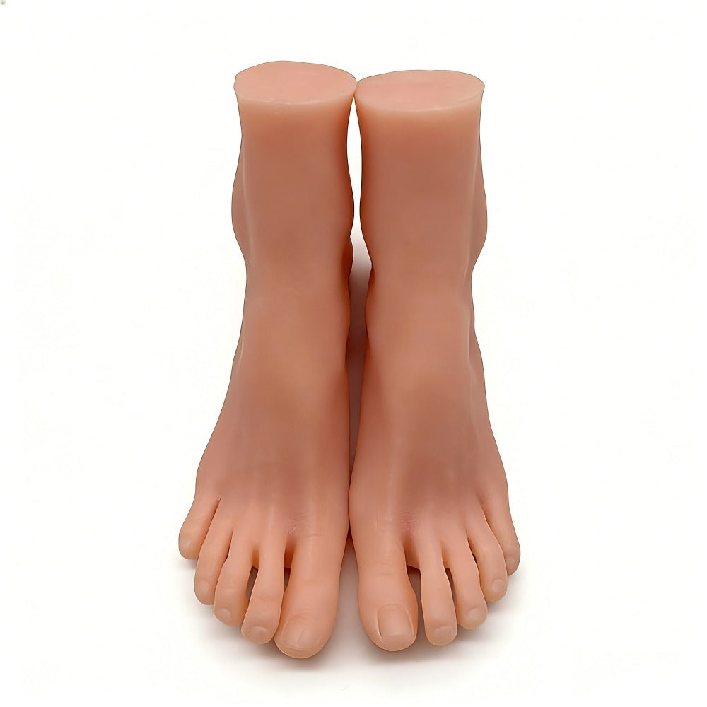 Realistic Female Foot Display Model for Nail Art, Pedicure Training & Jewelry Photography