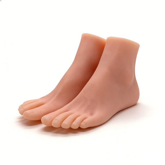 Realistic Female Foot Display Model for Nail Art, Pedicure Training & Jewelry Photography