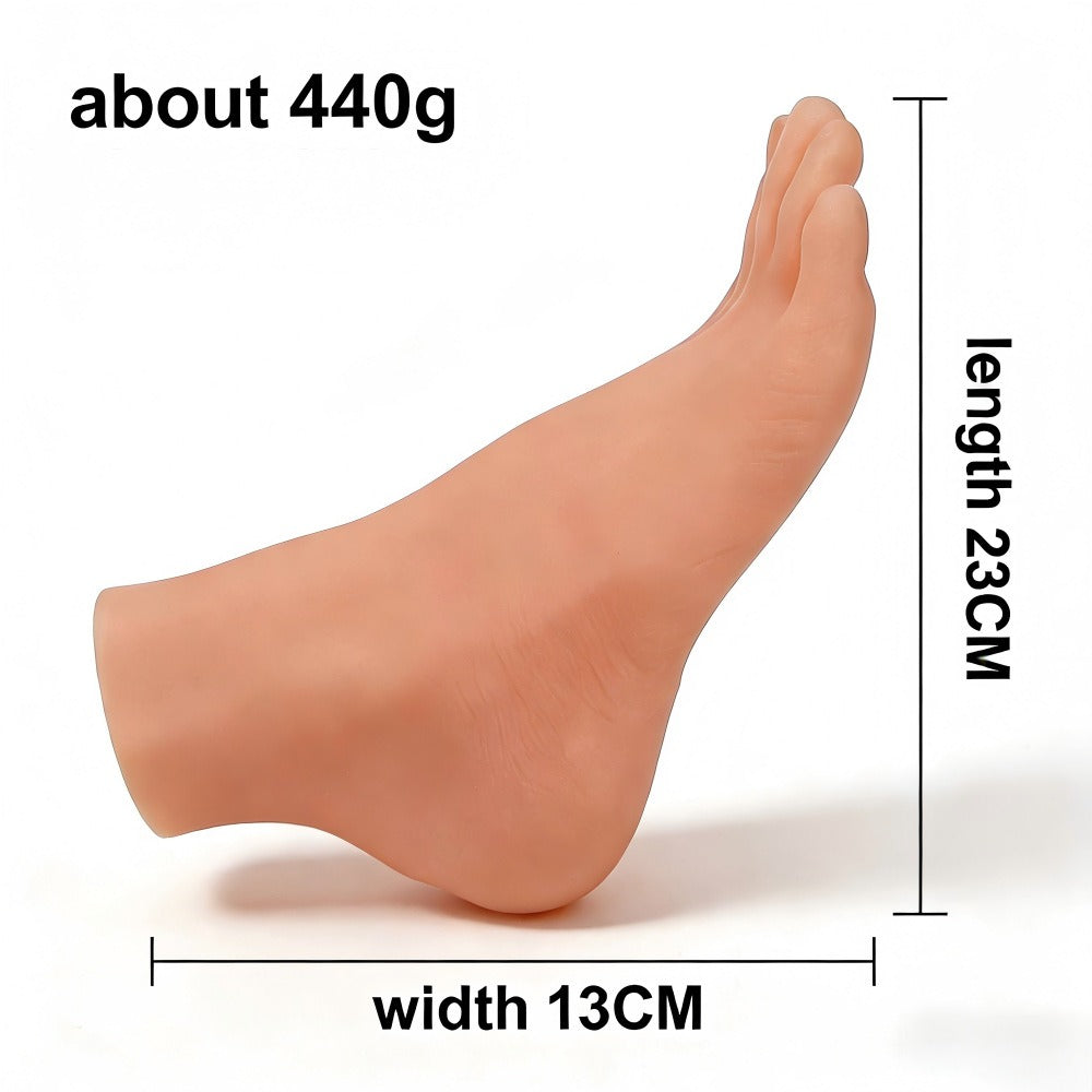 Realistic Female Foot Display Model for Nail Art, Pedicure Training & Jewelry Photography