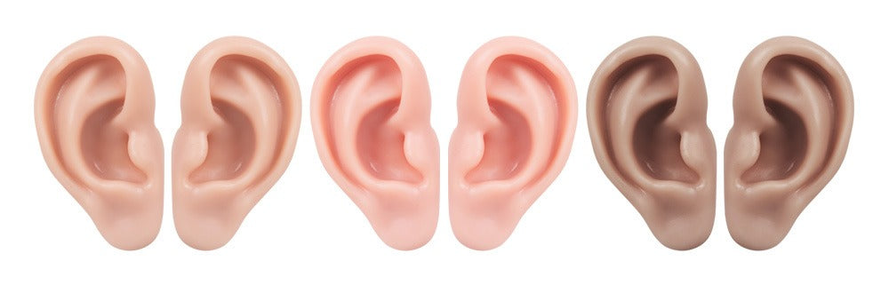 Realistic Silicone Ear Model | 3D Ear Practice Tool for Training & Demonstration (Pair / Set)