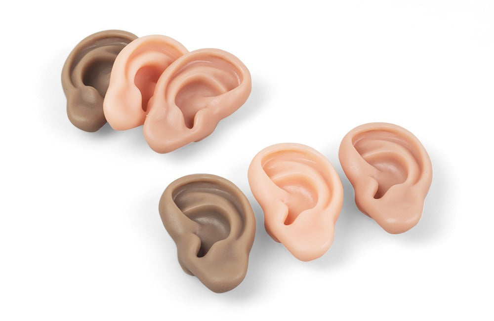 Realistic Silicone Ear Model | 3D Ear Practice Tool for Training & Demonstration (Pair / Set)