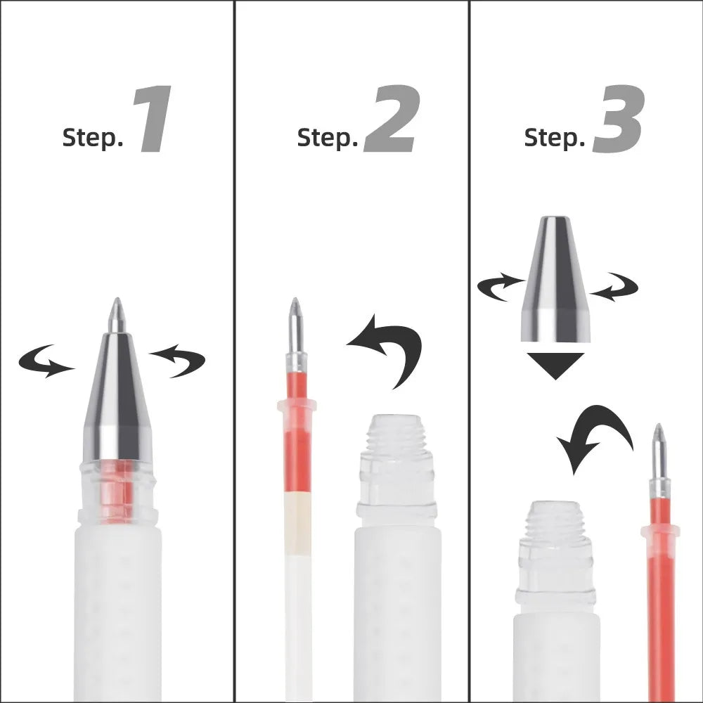 Refillable PMU Mapping Marker Pen Set – 1 Pen + 2 Replacement Refills