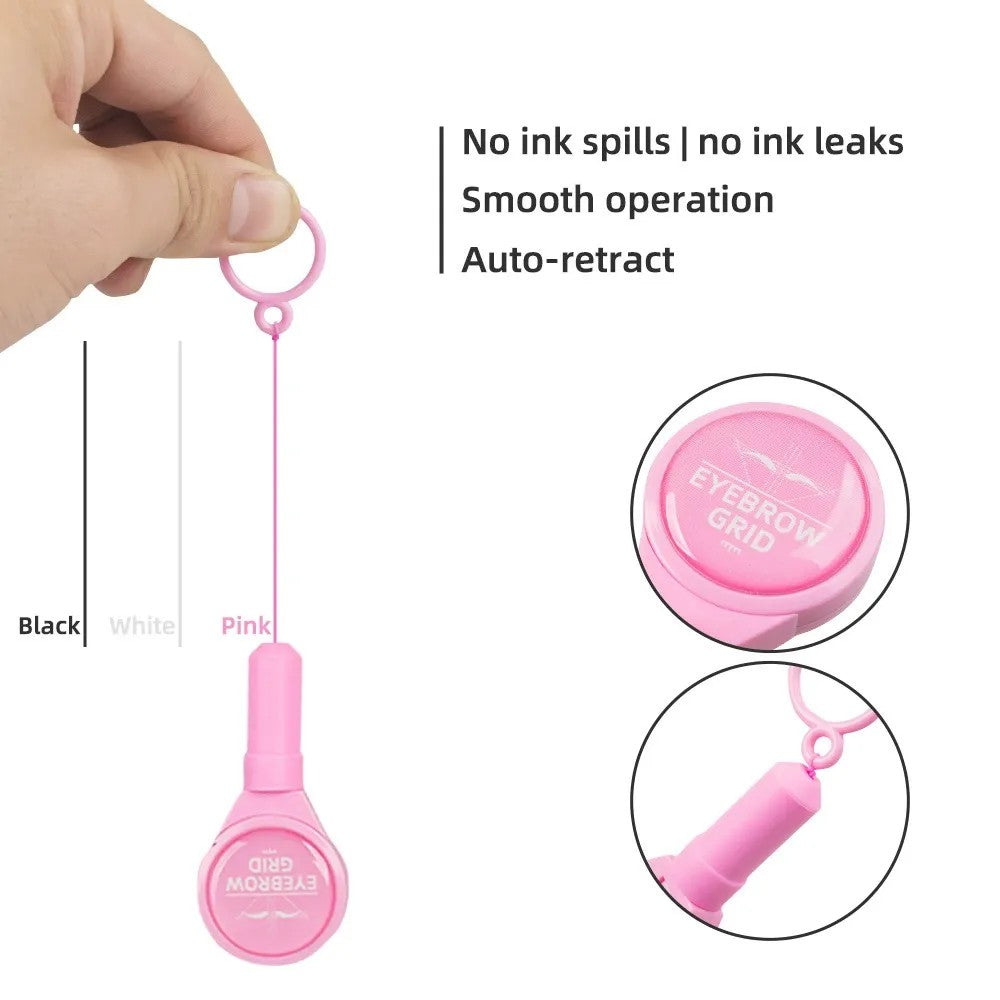 Retractable Brow Mapping String Tool — Clean, Precise & Mess-Free Design for PMU Artists