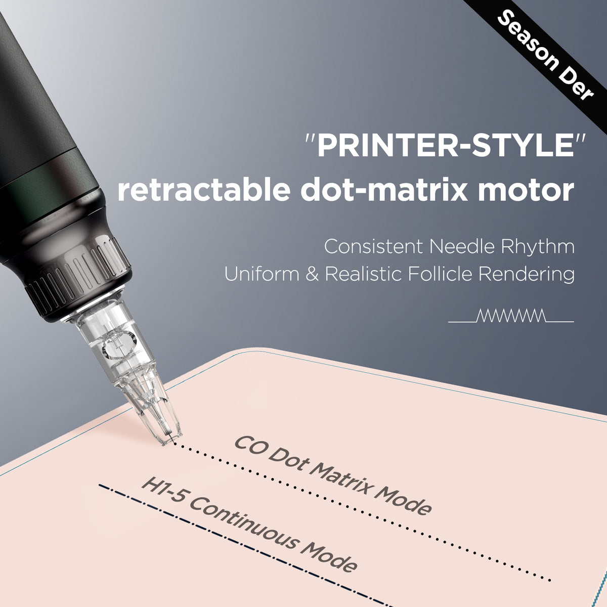 SEASON DER XV602 Scalp Micropigmentation Machine – Dot Matrix & Continuous SMP Modes