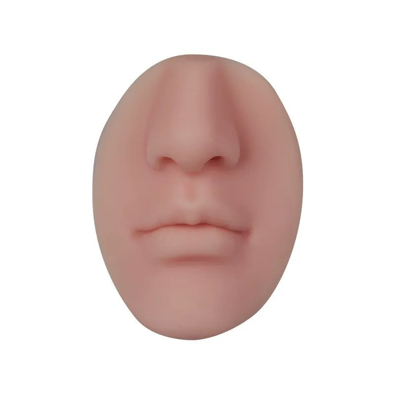 Silicone 3D Nose & Lips Practice Model – Realistic Training Tool for PMU, Makeup & Piercing Practice
