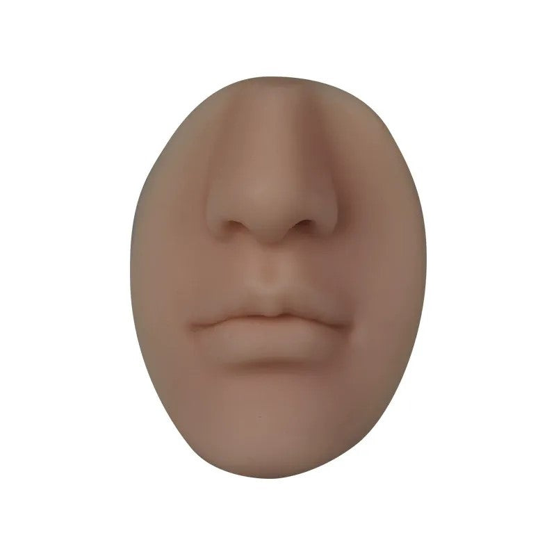 Silicone 3D Nose & Lips Practice Model – Realistic Training Tool for PMU, Makeup & Piercing Practice