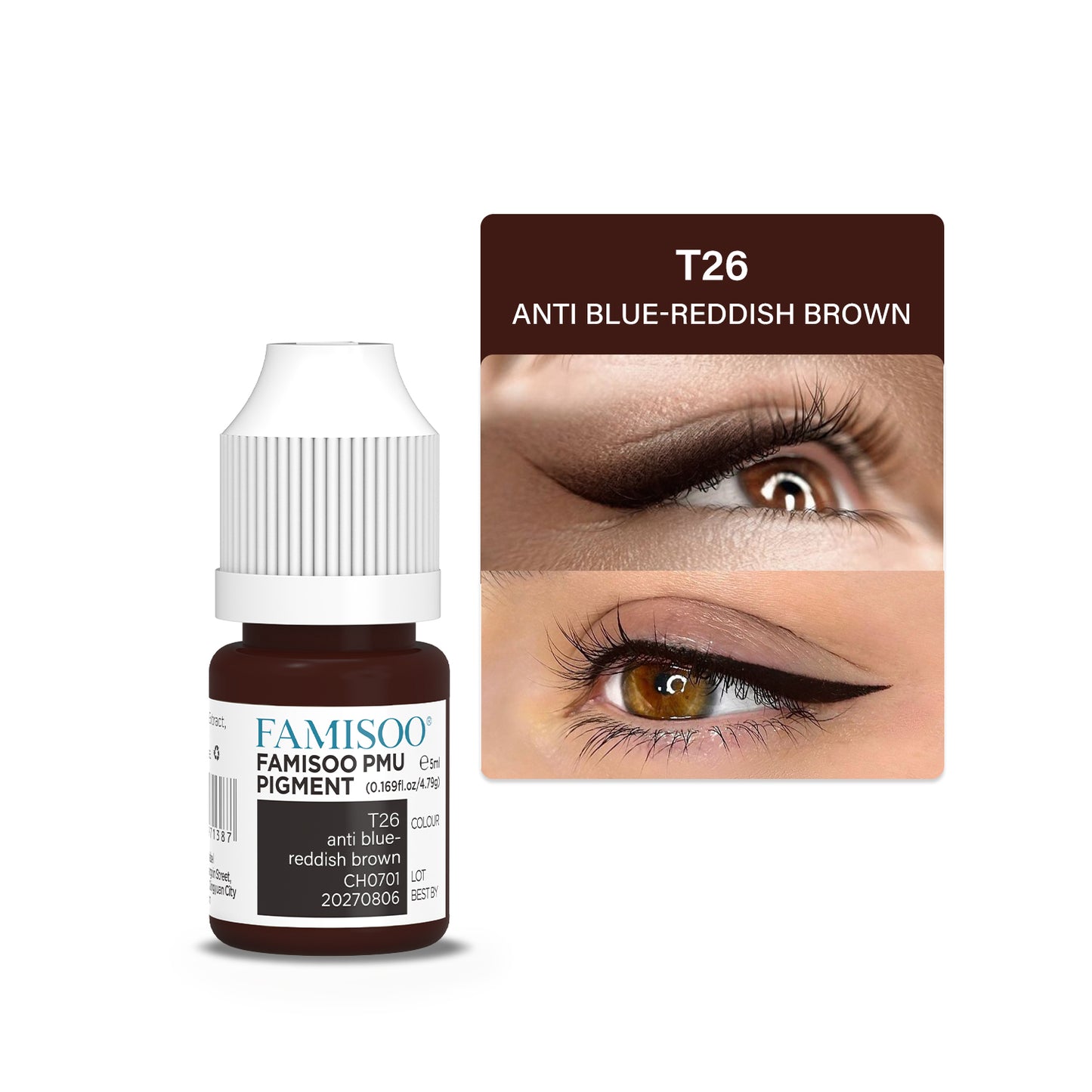 FAMISOO 5ML PMU Eyeliner Pigments – Professional Permanent Makeup Inks