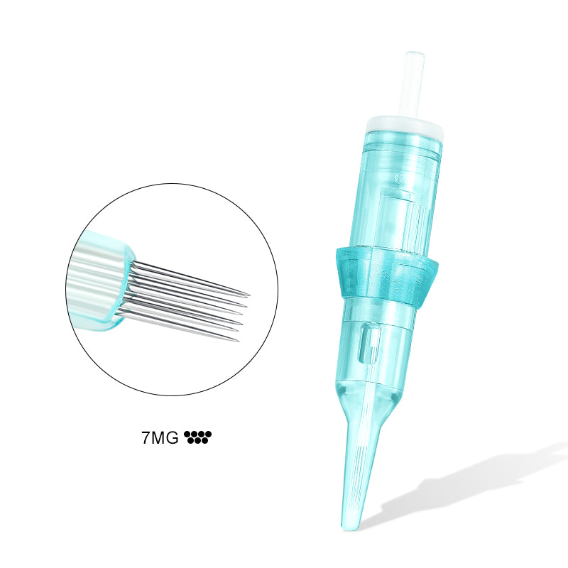 Biomaser Thunderlord Power Lake Blue PMU Tattoo Cartridges Needles – Box of 20