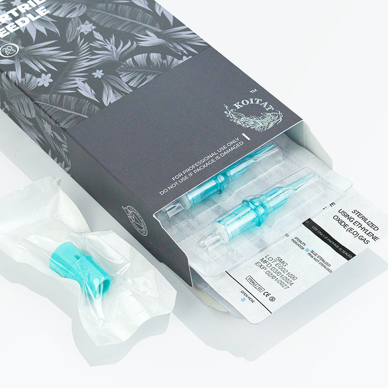 Biomaser Thunderlord Power Lake Blue PMU Tattoo Cartridges Needles – Box of 20