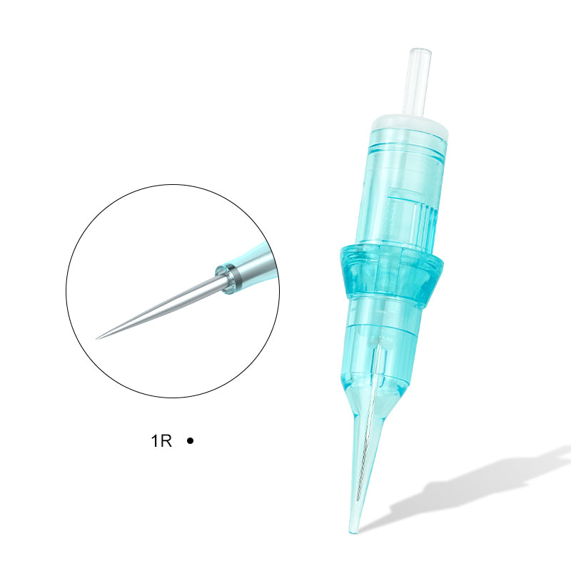 Biomaser Thunderlord Power Lake Blue PMU Tattoo Cartridges Needles – Box of 20