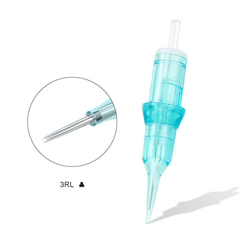Biomaser Thunderlord Power Lake Blue PMU Tattoo Cartridges Needles – Box of 20