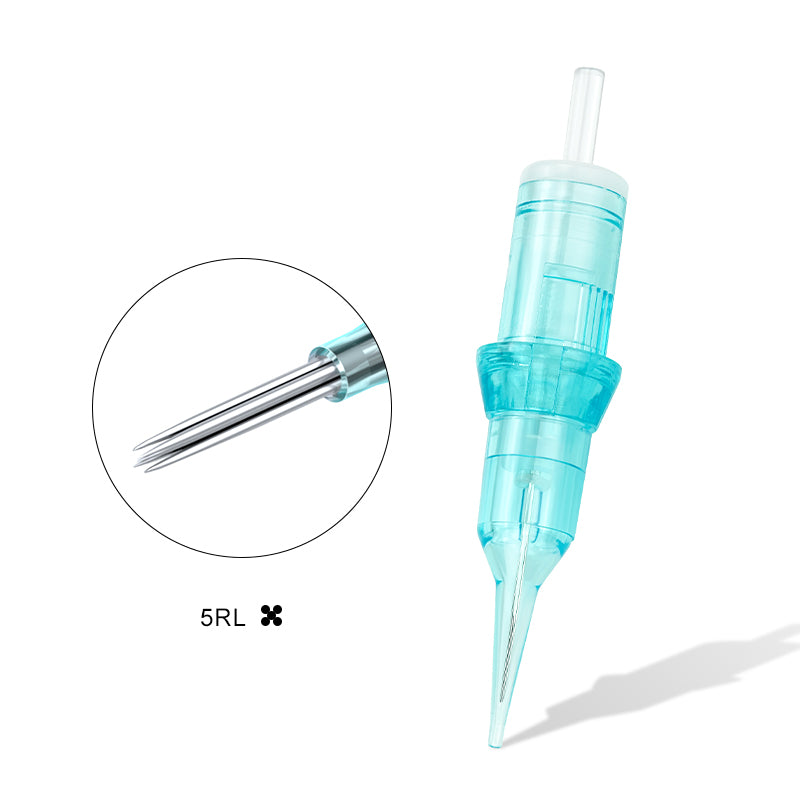 Biomaser Thunderlord Power Lake Blue PMU Tattoo Cartridges Needles – Box of 20