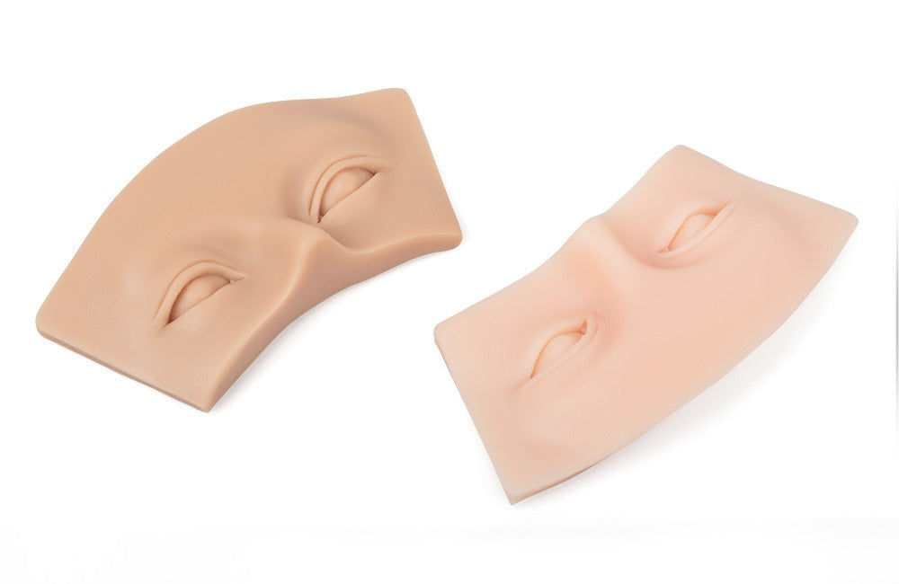 Silicone 3D Brow & Eye Practice Skin — Realistic Training Tool for PMU & Microblading Artists