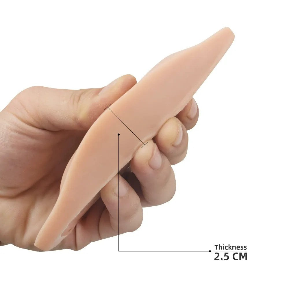 Silicone 3D Brow & Eye Practice Skin — Realistic Training Tool for PMU & Microblading Artists