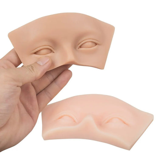 Silicone 3D Brow & Eye Practice Skin — Realistic Training Tool for PMU & Microblading Artists