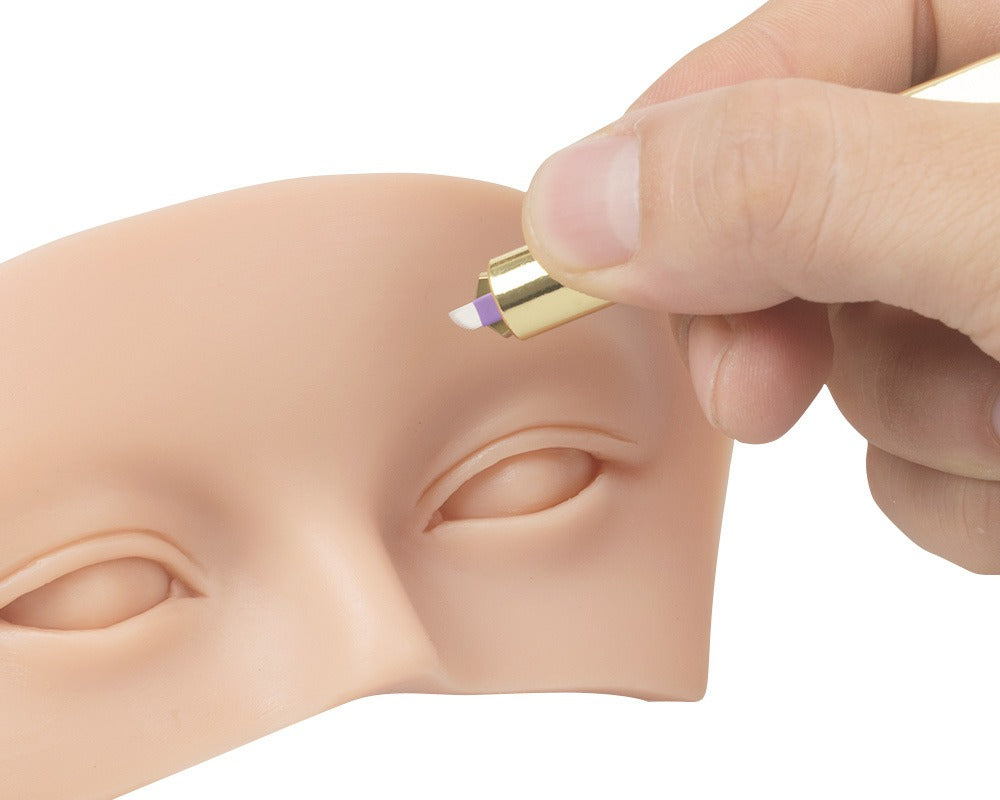 Silicone 3D Brow & Eye Practice Skin — Realistic Training Tool for PMU & Microblading Artists