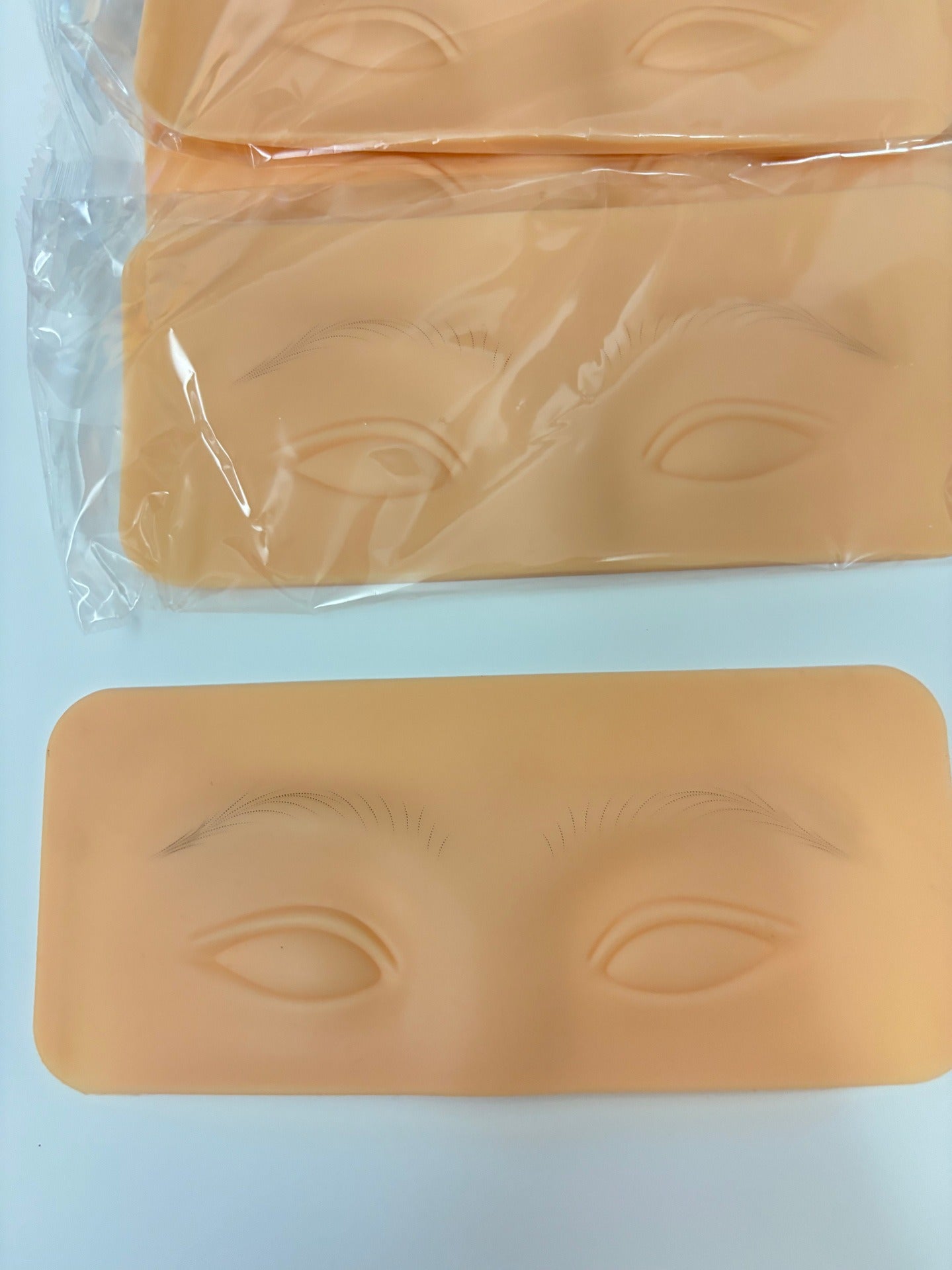 Silicone Eyebrow & Eye Practice Skin – Realistic Training Pad for PMU & Tattoo Beginners