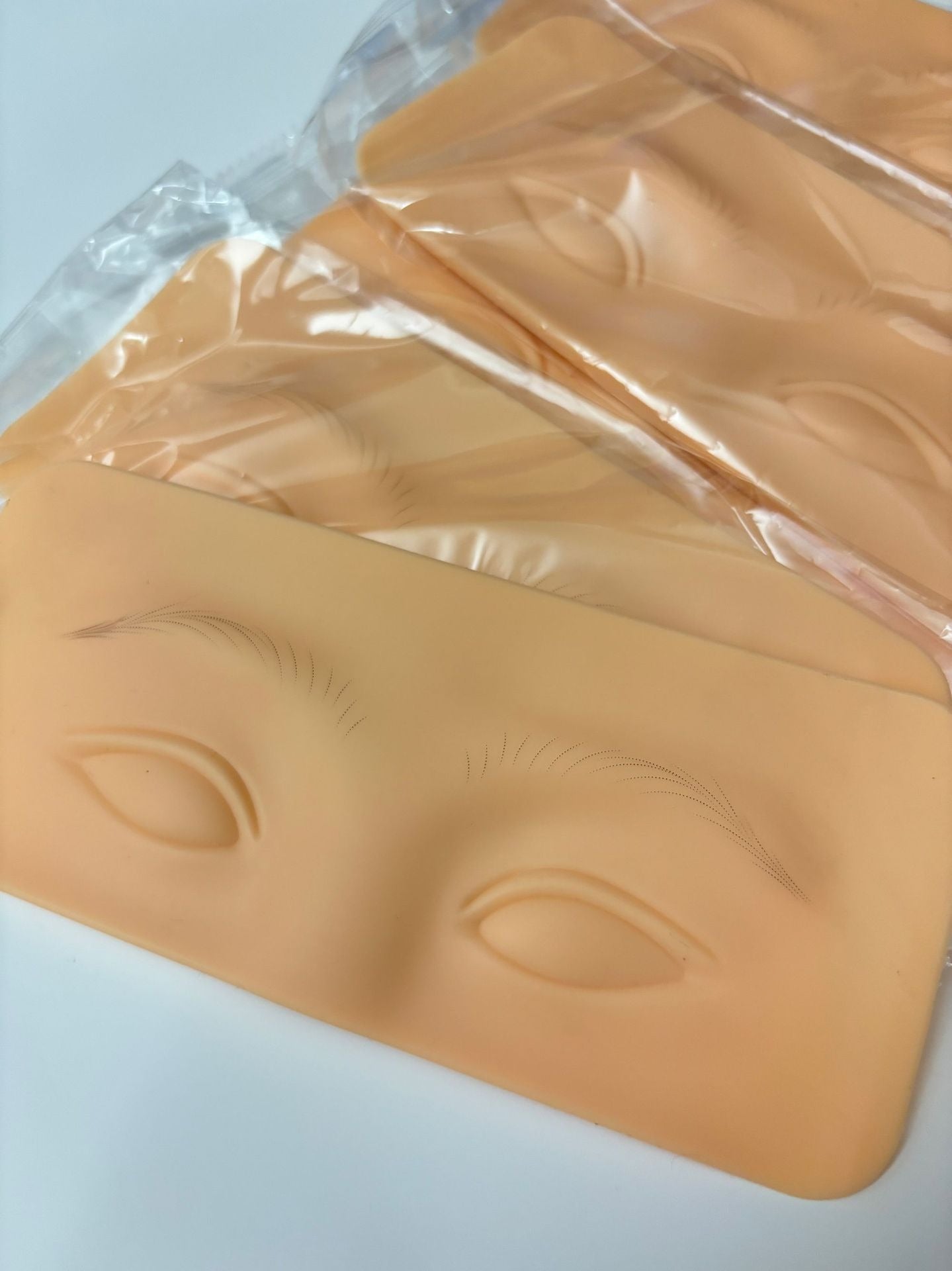 Silicone Eyebrow & Eye Practice Skin – Realistic Training Pad for PMU & Tattoo Beginners
