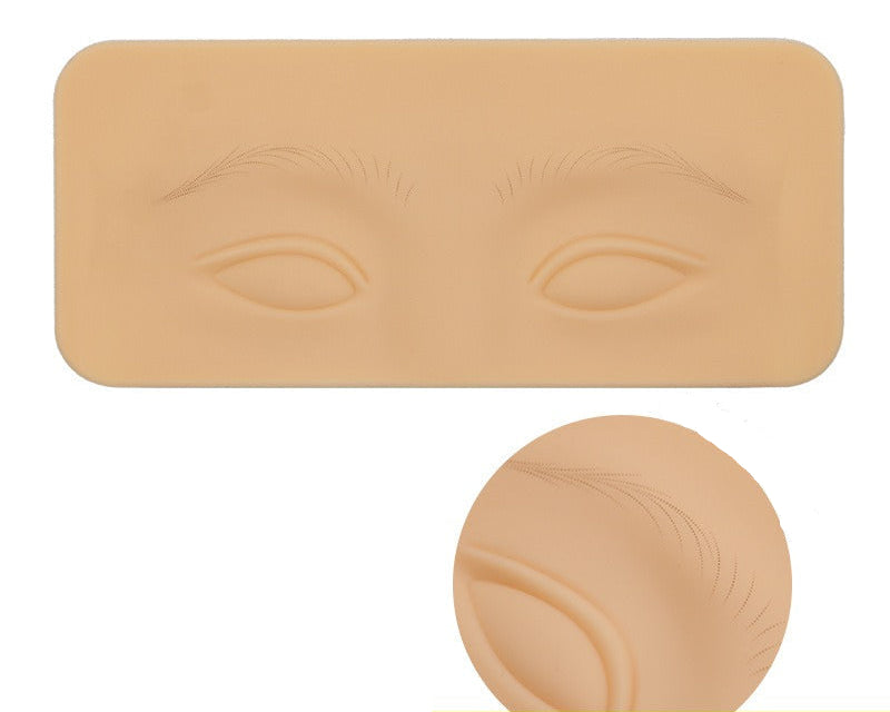 Silicone Eyebrow & Eye Practice Skin – Realistic Training Pad for PMU & Tattoo Beginners