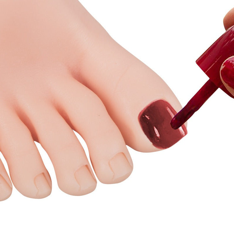 Silicone Nail Practice Foot Model – Realistic Pedicure Training Tool